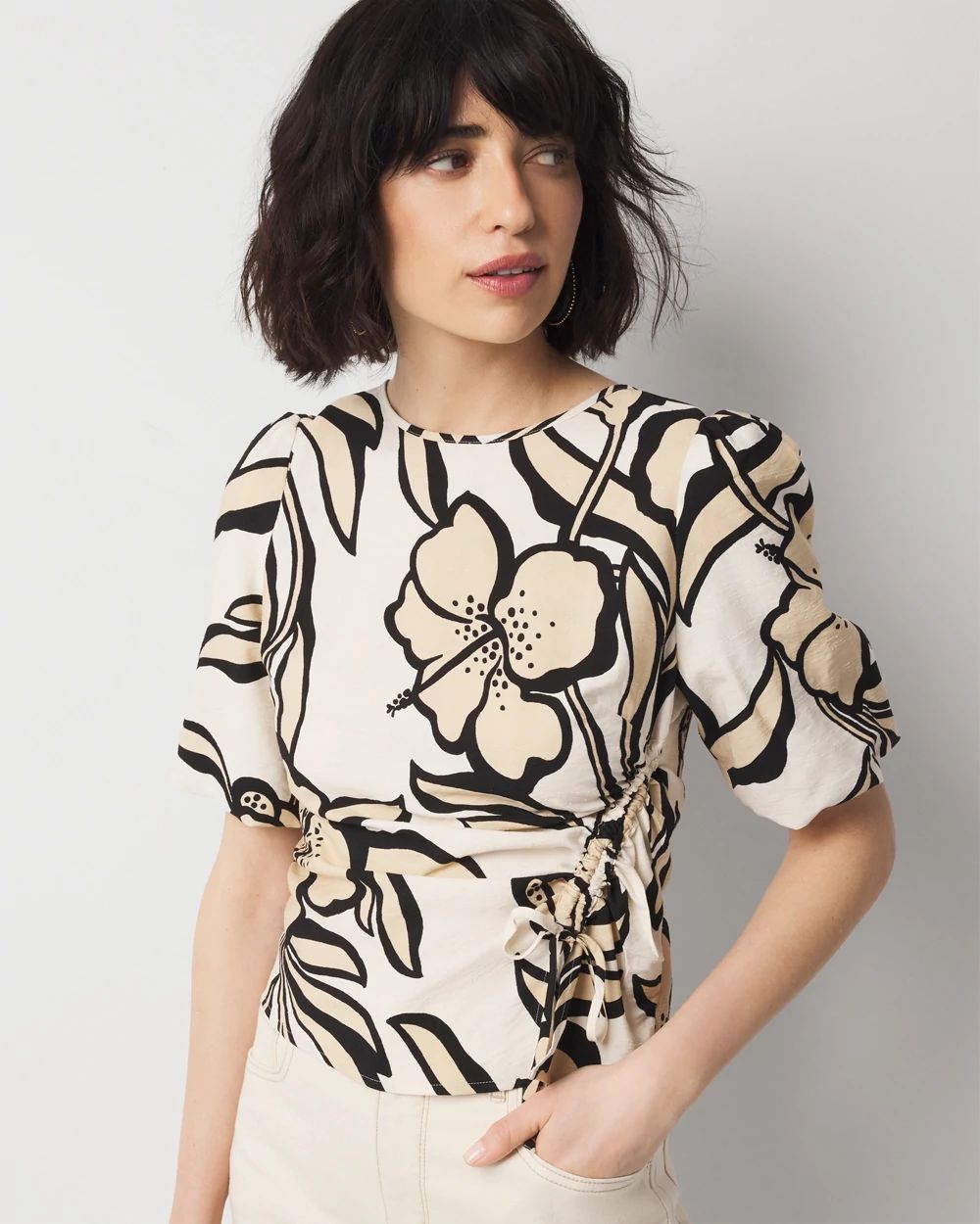 トップス Recycled Cool Washer Puff Blouse Recycled Cool Washer Puff Blouse｜Greed International